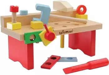 Vedes Werkbank aus Holz, 15-teilig, 29x14x13cm