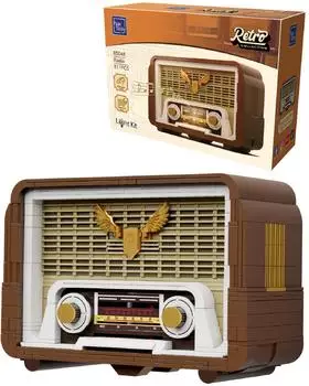 Pantasy Retro Radio Konstruktions-Spielset 811 Teile mit Beleuchtung (85048)