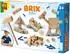 SES Creative Brix Junior Konstruktionsset, Holzbausteine mit Holzhammer (14073)