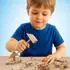 SES Creative Brix Junior Konstruktionsset, Holzbausteine mit Holzhammer (14073)
