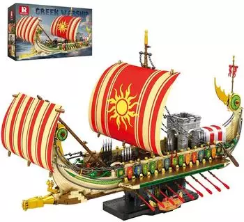 Reobrix Antikes Kriegsschiff Klemmbaustein-Set, 2896 Teile (66102)