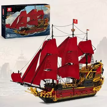 Reobrix Revenge Segelschiff Piraten-Klemmbaustein-Set 5666 Teile (66049)