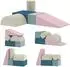 AIYAPLAY Schaumstoff-Riesenbausteine 5er Set, bunt, Samtoptik (3D0-030V00MX)