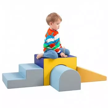 HomCom Bausteinset 4er-Set Schaumstoff, f&uuml;r Kinder 1-3 Jahre (3D0-009V02MX)