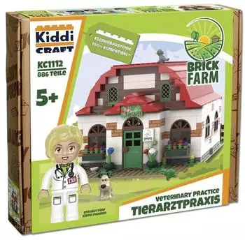 Kiddicraft Brickfarm Tierarzt-Praxis (KC1112)