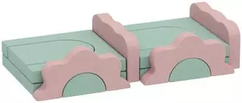 AIYAPLAY Schaumstoff-Softbausteine mit B&auml;llebad, 12-teilig (3D0-025V00LB)