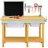 Home Deluxe TOOL Kinder-Werkbank aus Holz, blau (4058166416520)
