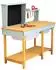 Home Deluxe TOOL Kinder-Werkbank aus Holz, blau (4058166416520)