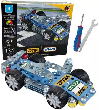 Eitech DTM Racer Blue Metallbaukasten, 136 Teile (80257)