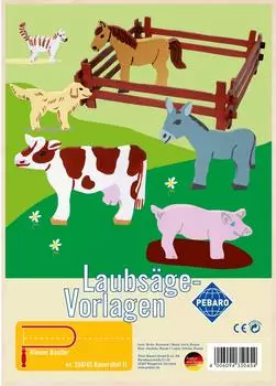 Pebaro Laubs&auml;gevorlage Bauernhof II, Sperrholz (350/4S)