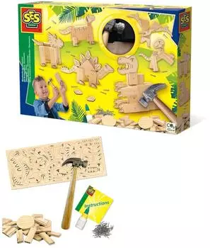 SES Creative Holzarbeitsset Dinosaurier (00942)