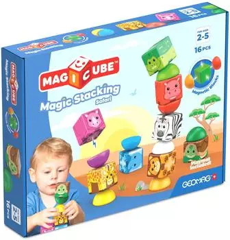 Geomag Magicube Stacking 8 Jungle, magnetische Bauw&uuml;rfel (MAGICUBE STACKING 8 JUNGLA)