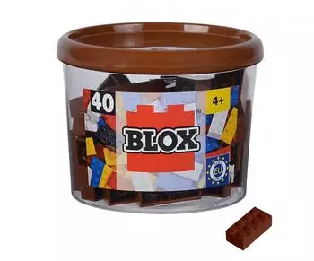 Simba Blox Bausteine 40 Teile, 8er, braun (104114538)