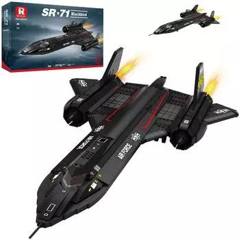 Reobrix SR-71 Blackbird Klemmbaustein-Set, Milit&auml;rflugzeug-Modell (33041)
