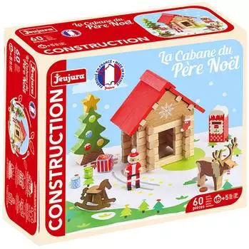 JeuJura Weihnachtsmannhütte Bauspiel 60 Teile (8214)