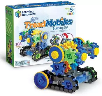 Learning Resources Gears Gears Gears Treadmobiles Zahnrad-Bauset 108 Teile, ab 5 Jahren (LER9240)