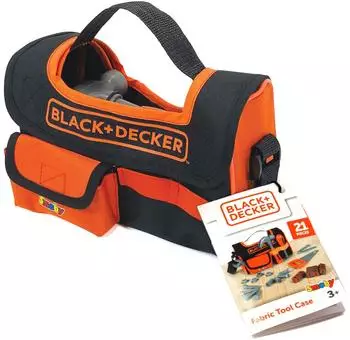Smoby Black+Decker Werkzeugkoffer aus Stoff, Spielzeug f&uuml;r Kinder ab 3 Jahren (7600360919)