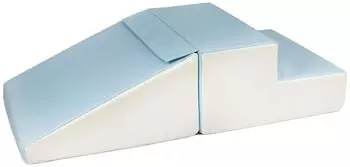 Velinda MiniRutsche-Set Großbausteine Schaumstoff, weiß/blau (pastell) (Velinda-24228-1.21k)