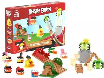 Plus-Plus Angry Birds Slingshot Smash Bausteine, 300 St&uuml;ck
