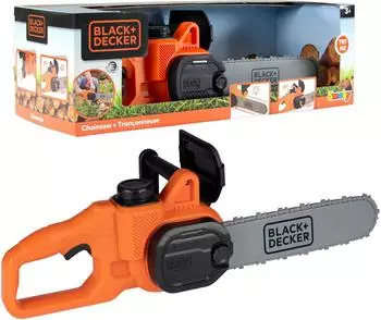 Smoby Black+Decker Spielzeug-Kettensäge mit Licht und Sound (7600360935)