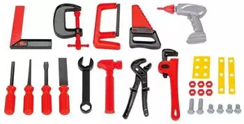 Jamara Toolkids Spielzeug-Werkzeugset, 28-teilig (460260)