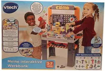 VTech Interaktive Werkbank mit 60 Zubeh&ouml;rteilen, Licht- und Soundeffekte (80-560074)