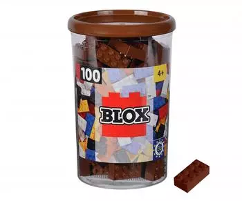 Simba Blox 100 Klemmbausteine 8er braun in Dose (104114543)