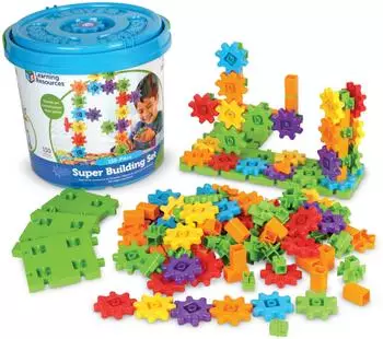 Learning Resources STEM-Super-Bauset Zahnr&auml;der, 150 Teile, Kunststoff (LER9164)