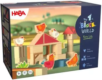HABA Meine erste Bausteinwelt - H&uuml;hnerhof Kikeriki