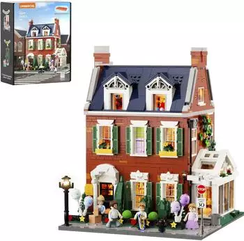 Lumibricks Reihenhaus aus rotem Backstein, Spielbausteine (15009)