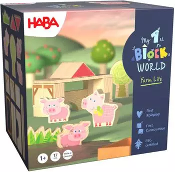 HABA Meine erste Bausteinwelt &ndash; Ferkelstall Kalle (2014559001)