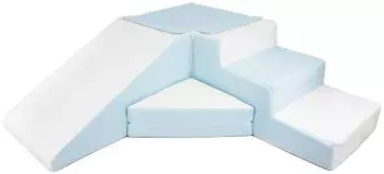 Velinda Schaumstoffblöcke 4er-Set weiß, blau (pastell)