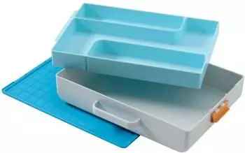 Fiskars Kreativ-Toolbox f&uuml;r Kinder, 38,7x27,9cm, blau/silber/orange (1082502)