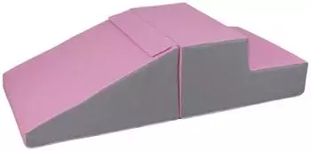 Velinda MiniRutsche-Set Schaumstoffbausteine weiß, rosa, grau (Velinda-24228-1.8b.9)