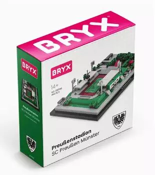 Bryx Preu&szlig;en Stadion SC Preu&szlig;en M&uuml;nster Modellbausatz, 464 Teile (230106)
