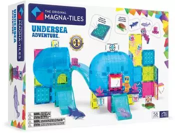 Magna-Tiles Unterwasserabenteuer magnetisches Bauset, 58-teilig