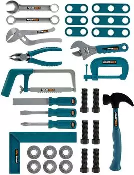 TOI-TOYS Power Tools Kinder-Werkzeugset, 30-teilig
