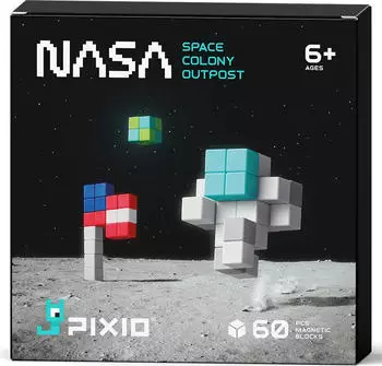 Pixio NASA Space Colony Outpost Magnetbausteine, 60 Teile, ab 6 Jahren