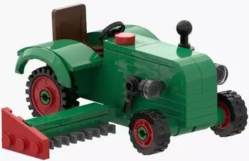 Brixies Fendt Dieselross F28 mit M&auml;hbalken Bausteinsatz (222.704)