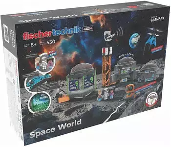 Fischertechnik Space World Baukasten mit Roboter und Drohne, 530 Teile (579433)