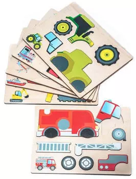 Eduplay Magnetpuzzle Transport, 6-teilig (120671)