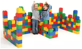 Wader Quality Toys Wader XXL Bausteine, 72-teilig