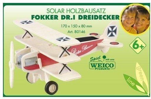 Weico Flugzeugbausatz Focker DR I Dreidecker