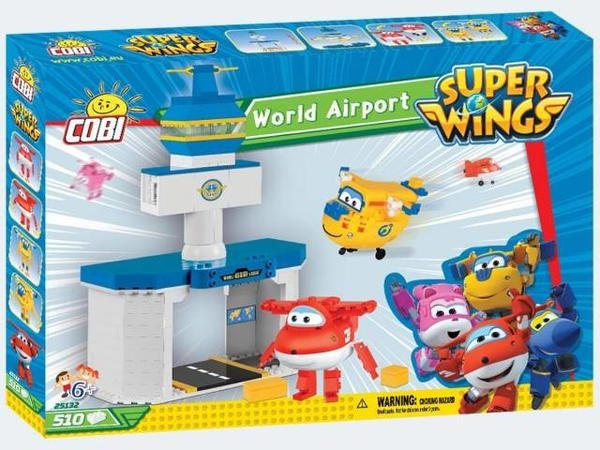 Cobi Super Wings World Airport Jett + Donnie 510 Teile