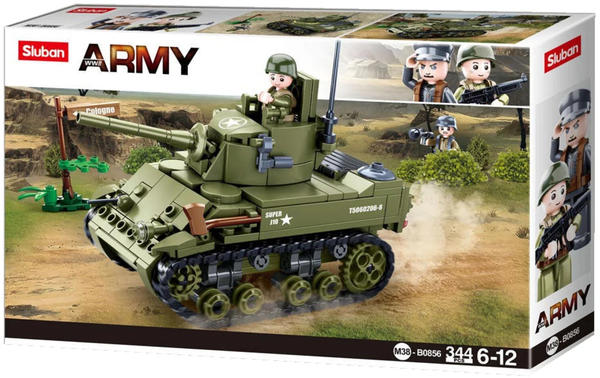 Sluban WWII Army Leichter All Panzer 344 Teile (M38-B0856)