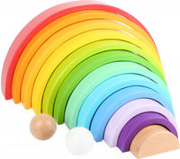 small foot Holzbausteine Regenbogen XL (4020972114129)