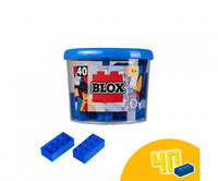 Blox, 40 blaue 8er Steine in der Dose
