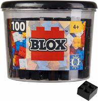 Blox, 100 schwarze 4er Steine in der Dose