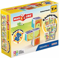 GEOMAG Bausteine Magicube, ab 1 Jahr, Animal Friends, 4 St&uuml;ck