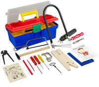 PEBARO 641S - Laubs&auml;ge-Set mit Stahlwerkzeugen und Bohrmaschine, mit...
